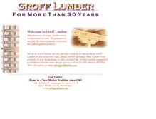 Tablet Screenshot of grofflumber.com
